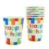 10 Tassen  Joyeux Anniversaire , bunt