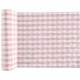 Runner da tavolo Vichy, rosa, 26 cm x 3 metri
