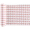 Chemin de table Vichy, rose, 26 cm x 3 mètres