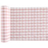 Runner da tavolo Vichy, rosa, 26 cm x 3 metri