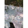 Chemin de table Vichy, vert, 26 cm x 3 mètres
