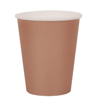 10 Rainbow Cups, Karton, bronze, ø 7,8 x 9,7 cm / 27cl