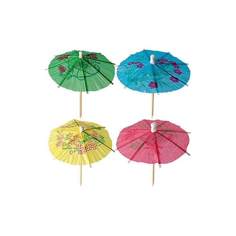 144 Ombrelloni con punte decorative Confezione in legno da 10 cm