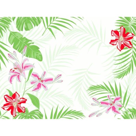 100 sets de table Dunicel Tropical Lily, 30x40cm