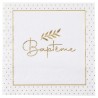20 Serviettes " Baptême, 33x33 cm, 3plis