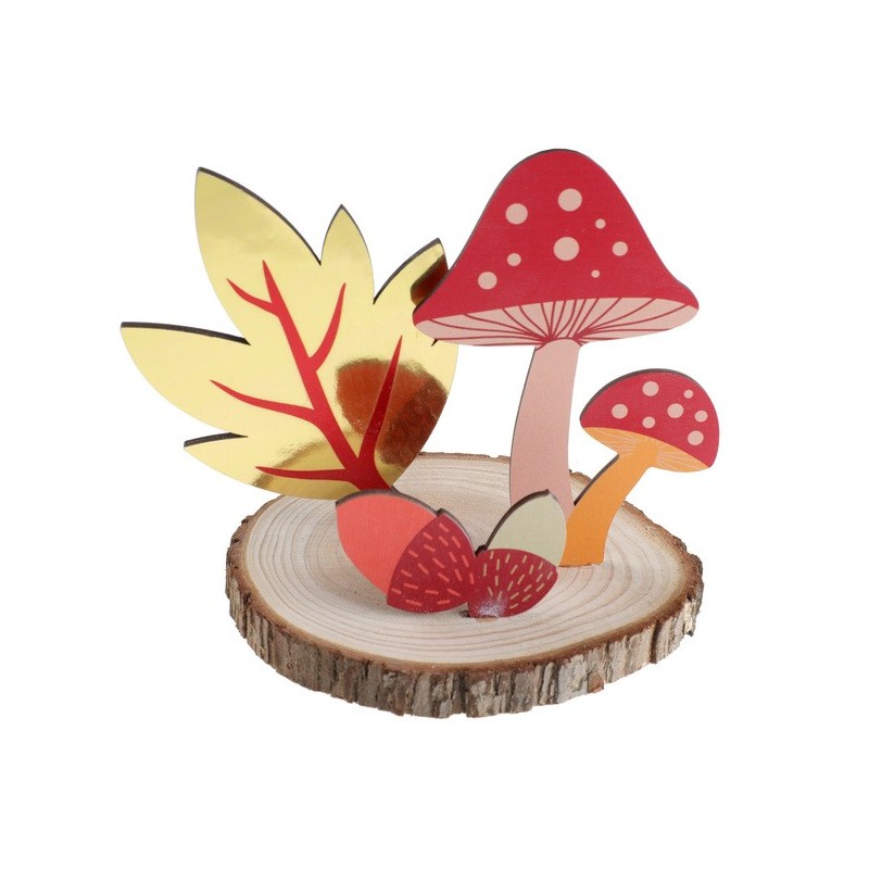 1 Décor automne multicolore Ø17 x 15cm