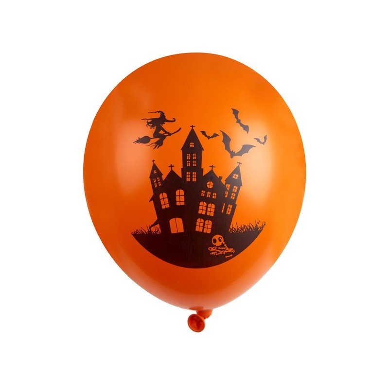 6 Ballons Maison hantée Halloween Ø 30cm
