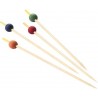 200 Bamboospieße mit Kugel 15 cm