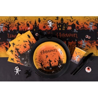 1 Chemin de table, maison hantée, halloween, 5m x 30cm