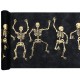1 Tischläufer, Halloween-Skelett, 5 m x 30 cm