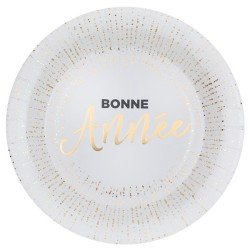 10 Assiettes "Bonne Année", ø 22,5cm