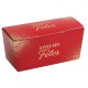 5 Ballotins " Joyeuses Fêtes" 125gr rouge