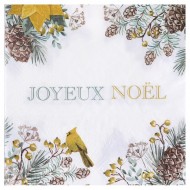 10 Weihnachtsstern-Papierservietten, gold, 3-lagig, 33 x 33 cm