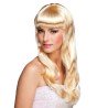 Perruque blonde Chic cheveux longs avec frange