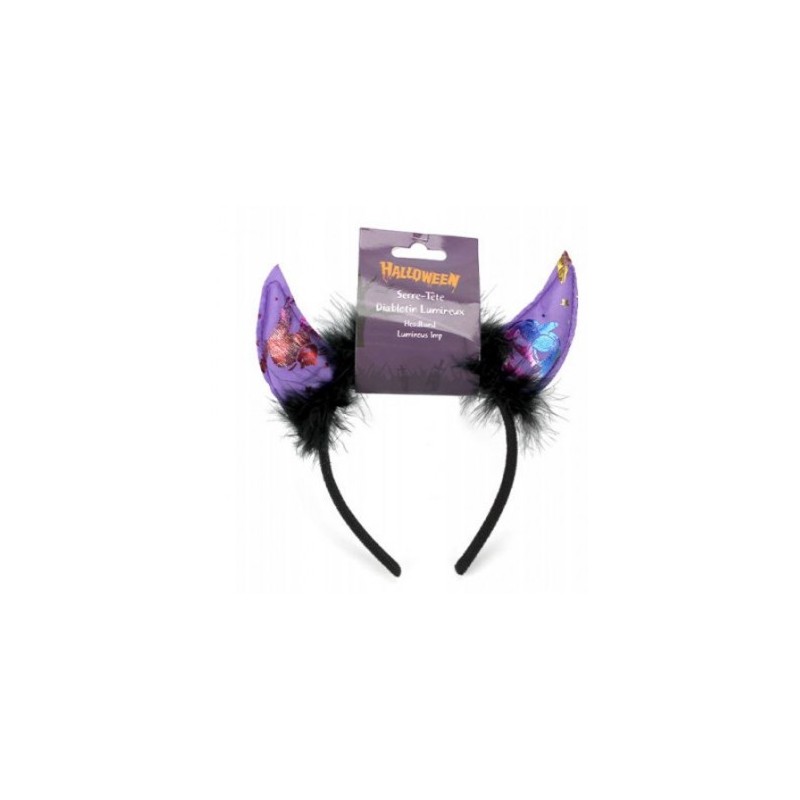 DIABLOTIN LED-Stirnband mit Batterien. blitzt