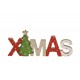 Centre de table lettres XMAS, 28x2x11,5cm