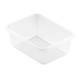 50 Fixpack® rectangulaire 500 ml Transparent 1-Comp avec couvercle