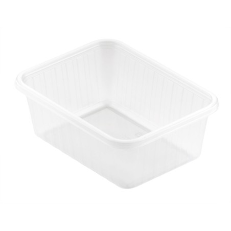 50 Rechteckiges Fixpack® 500 ml Transparent 1-Komp. mit Deckel