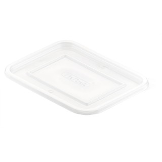 50 Fixpack® rectangulaire 500 ml Transparent 1-Comp avec couvercle