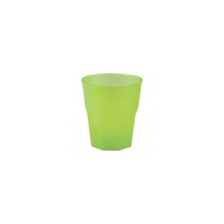 20 Verres à caipiriña, mojito, plastique PP, vert