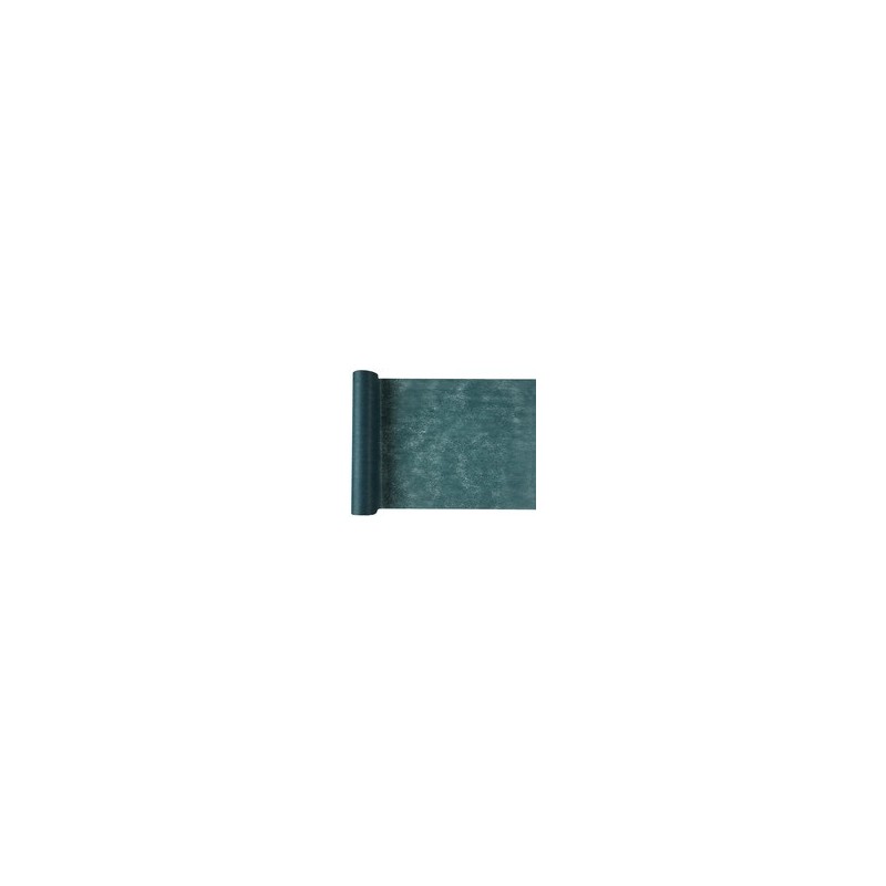 Chemin de table intissé, uni, 0.30 x 10 m, Bleu canard