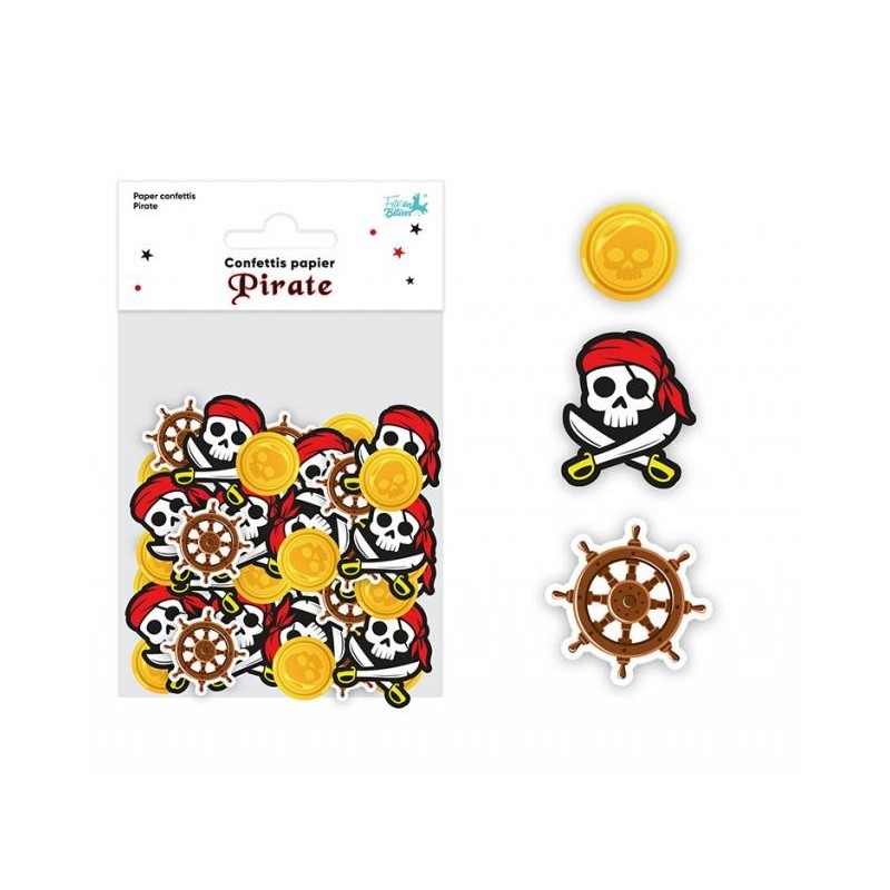 Coriandoli da tavolo in carta a tema pirata