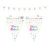 Guirlande fanion Vive la retraite, 6 mètres, multicolore
