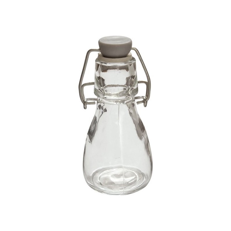 1 Glasflasche, H 9,5cm Ø4,5cm