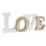 Lettre LOVE en bois 14 x 1.2 x 6 cm