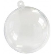 5 Boules transparentes ø 10 cm - convient pour aliment