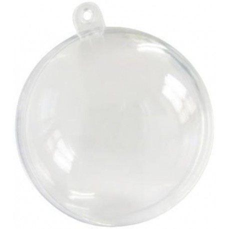 5 Boules transparentes 10 cm - convient pour aliment