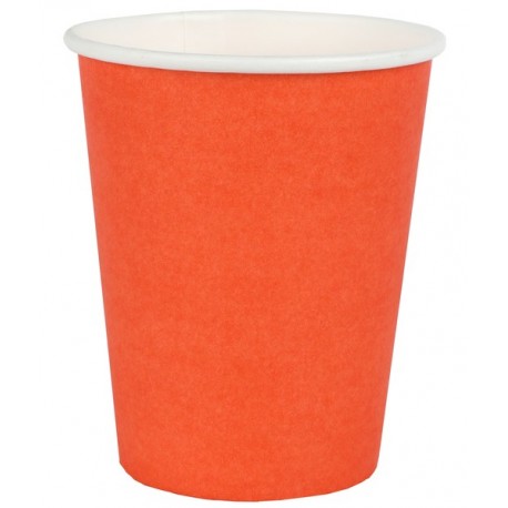 10 Rainbow Cups, Karton, orange, ø 7,8 x 9,7 cm / 27cl