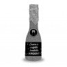 1 Bouteille canon à confettis argent 16cm