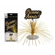 1 Centrotavola “Bonne Année". ( buon anno) oro