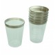 10 Verres plastique Prenium 25cl, argenté