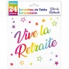 24 Tovaglioli, Viva la pensione, 33x33 cm multicolore