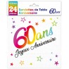 24 tovaglioli, 60 Ans, 3 veli, 33 x33 cm , multicolore