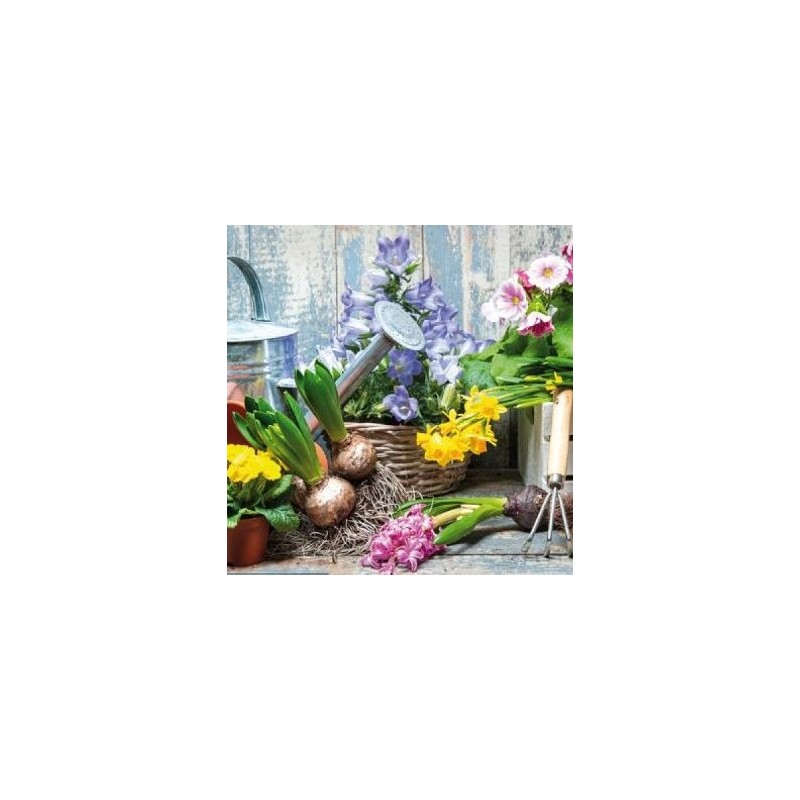 20 Papierservietten 33x33xcm Frühlingsblumen