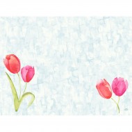 100 set da tavola Painted Tulips 30x40cm