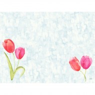 100 sets de table Dunicel Painted Tulips, 30x40cm