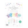 Bogenset mit 50 pastellfarbenen Luftballons