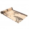 Runner da tavolo in mussola Safari Beige e Moka 28 cm x 3 m3 m
