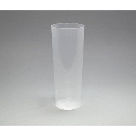 Bicchieri longdrink, 3 dl, PP, calibrati 2 e 4cl