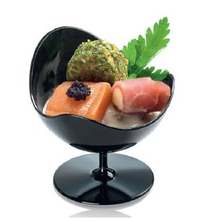 Verrine Ball chair , noir ,D70-H68 mm, 50 ml