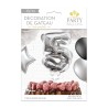 1 Ballon argenté déco gâteau chiffre 5