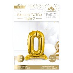 1 Ballon totem chiffre 0