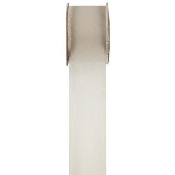 1 rotolo di nastro crespo 5 m x 4 cm, avorio