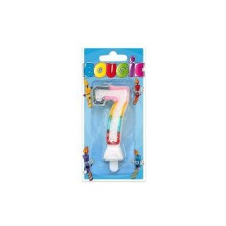 Bougie blister chiffre  7