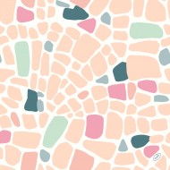 50 klassische Servietten,Ocean pebbles, 4plis, 40x40cm