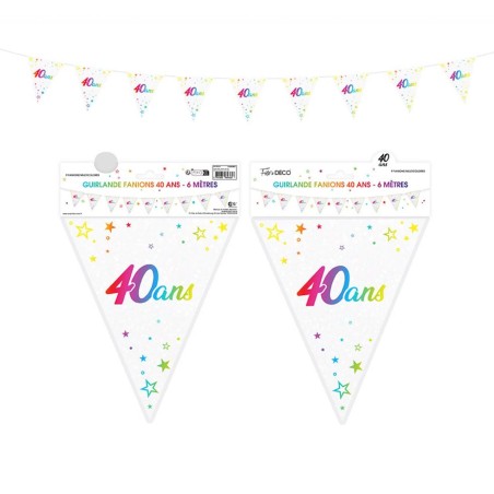 Guirlande fanion 40ans